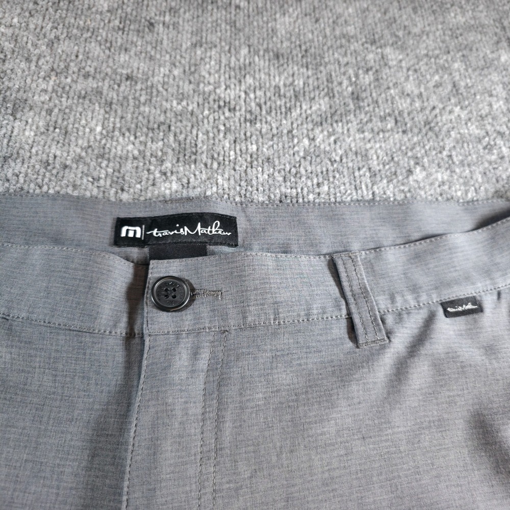 Travis Mathew Golf Shorts Mens Size 40 Gray Polyester‎ Spandex Casual